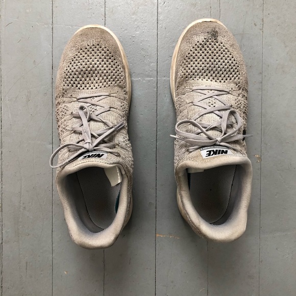 Nike Lunarlon Running Shoes 13 Grey Black - Picture 5 of 5